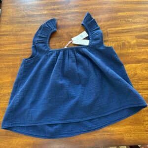 NWT Vineyard Vines Women's Gauzy Ruffle Top Tank XL